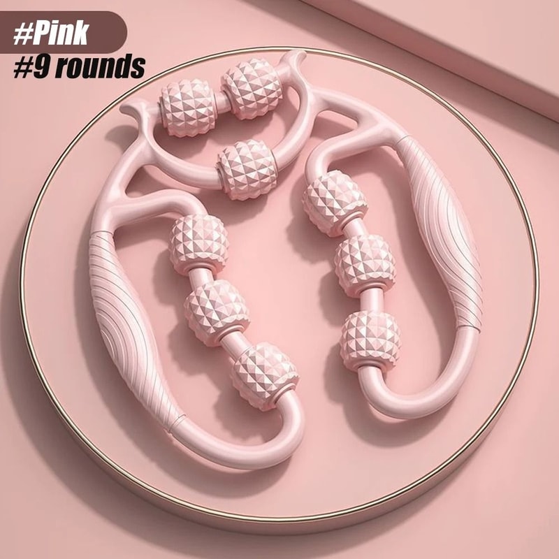 Newest 20 Wheel Annular Leg Clamp Massager Anticellulite Body Slimming Roller 9