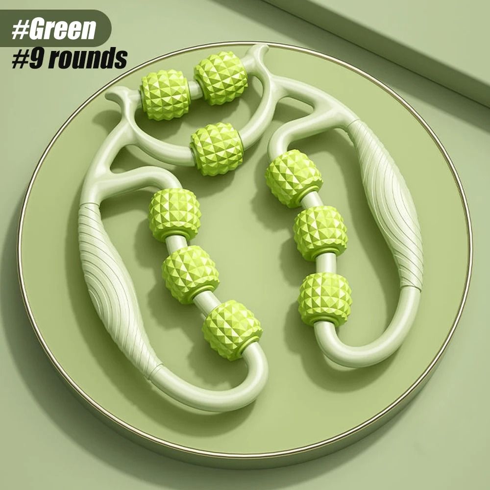 Newest 20 Wheel Annular Leg Clamp Massager Anticellulite Body Slimming Roller 11