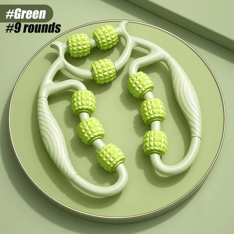 Newest 20 Wheel Annular Leg Clamp Massager Anticellulite Body Slimming Roller 11