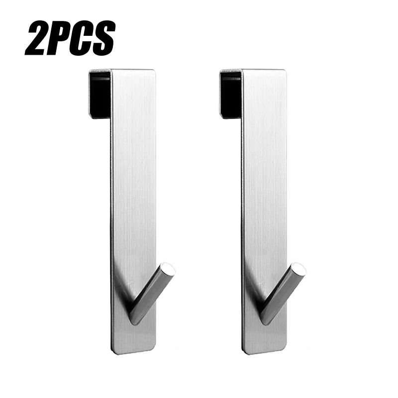 Bathroom Shower Door Back Hook Stainless Steel OverGlass Towel Rack 10