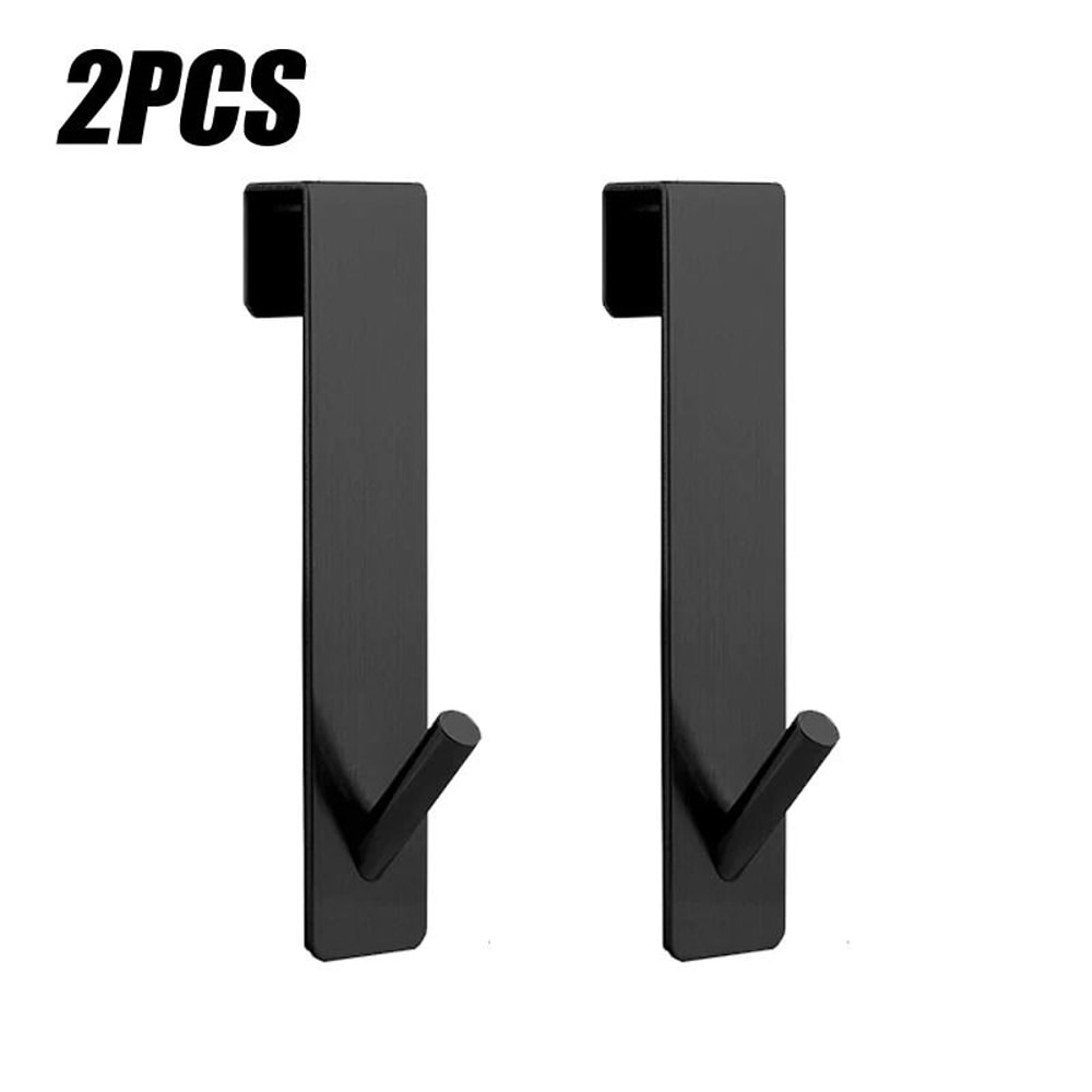 Bathroom Shower Door Back Hook Stainless Steel OverGlass Towel Rack 8