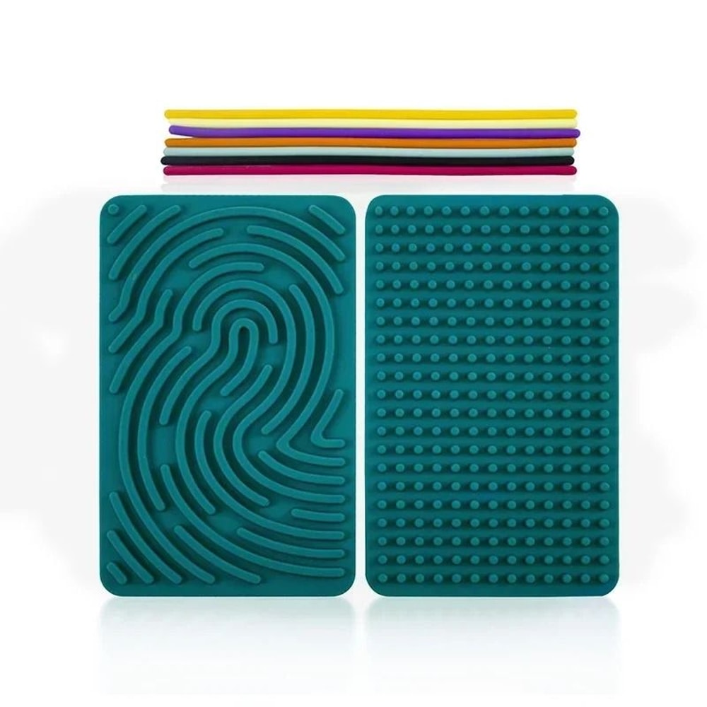 Sensory Activity Board Montessori Toy StressRelief Silicone Travel Gift 5