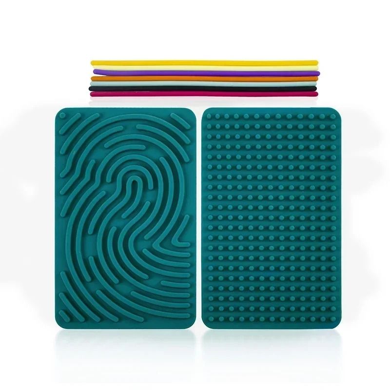 Sensory Activity Board Montessori Toy StressRelief Silicone Travel Gift 5