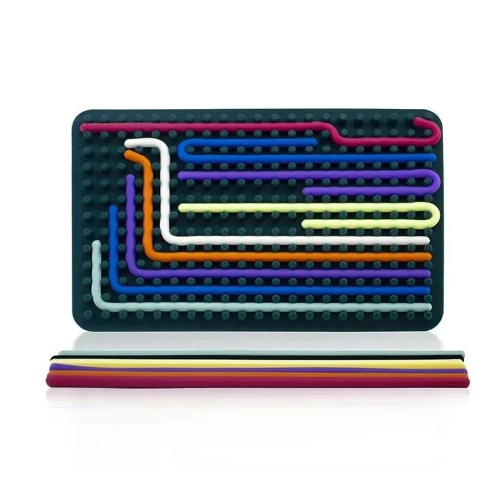 Sensory Activity Board Montessori Toy StressRelief Silicone Travel Gift 7