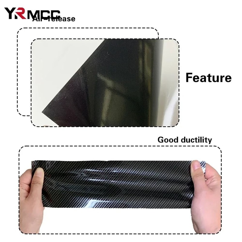 Premium Gloss Carbon Fiber Vinyl Wrap Waterproof 3D6D Car Styling Film 3