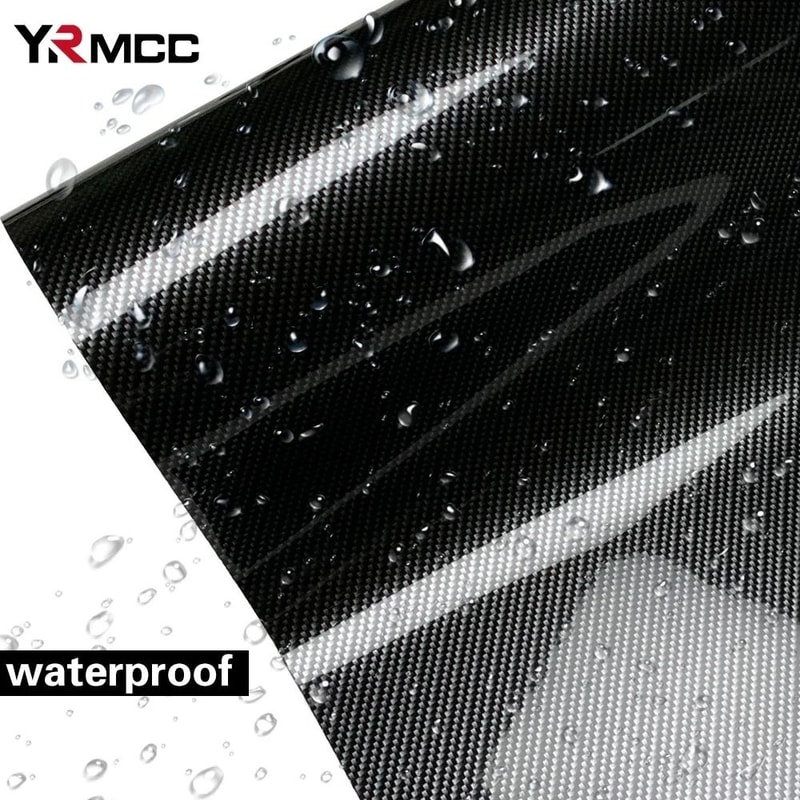 Premium Gloss Carbon Fiber Vinyl Wrap Waterproof 3D6D Car Styling Film 4