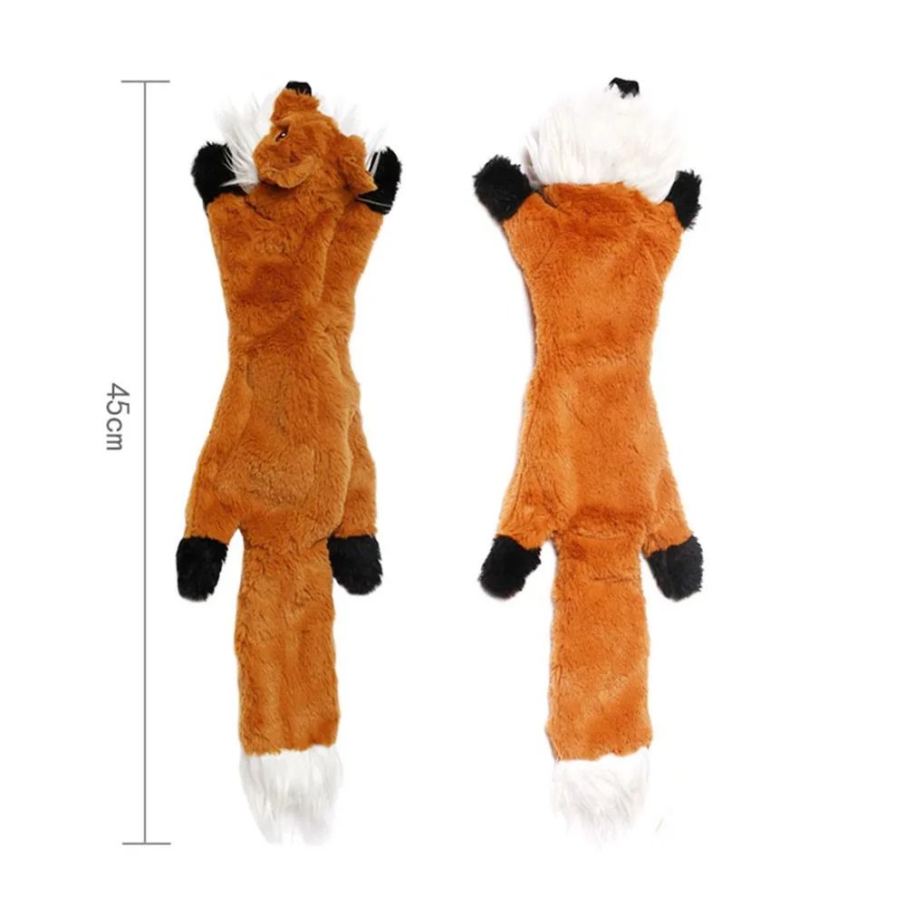 Simulated Animal NoStuffing Dog Toy Durable Plush Squeaky Pet Chew 10