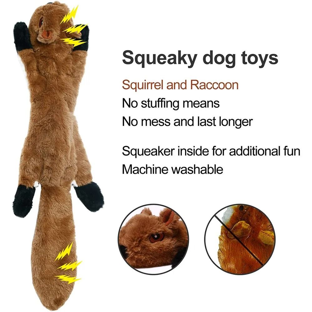 Simulated Animal NoStuffing Dog Toy Durable Plush Squeaky Pet Chew 1