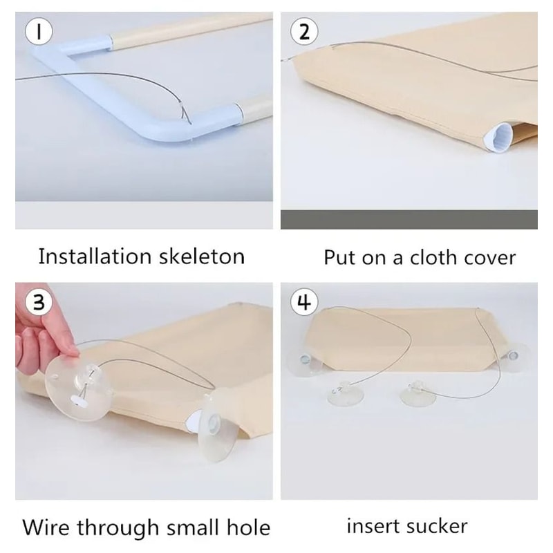 20KG HeavyDuty Window Cat Hammock Breathable Oxford Cloth Sunny Seat 2