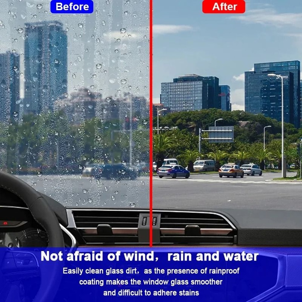 Water Repellent AntiRain Coating Professional Hydrophobic Car Glass Treatment 3