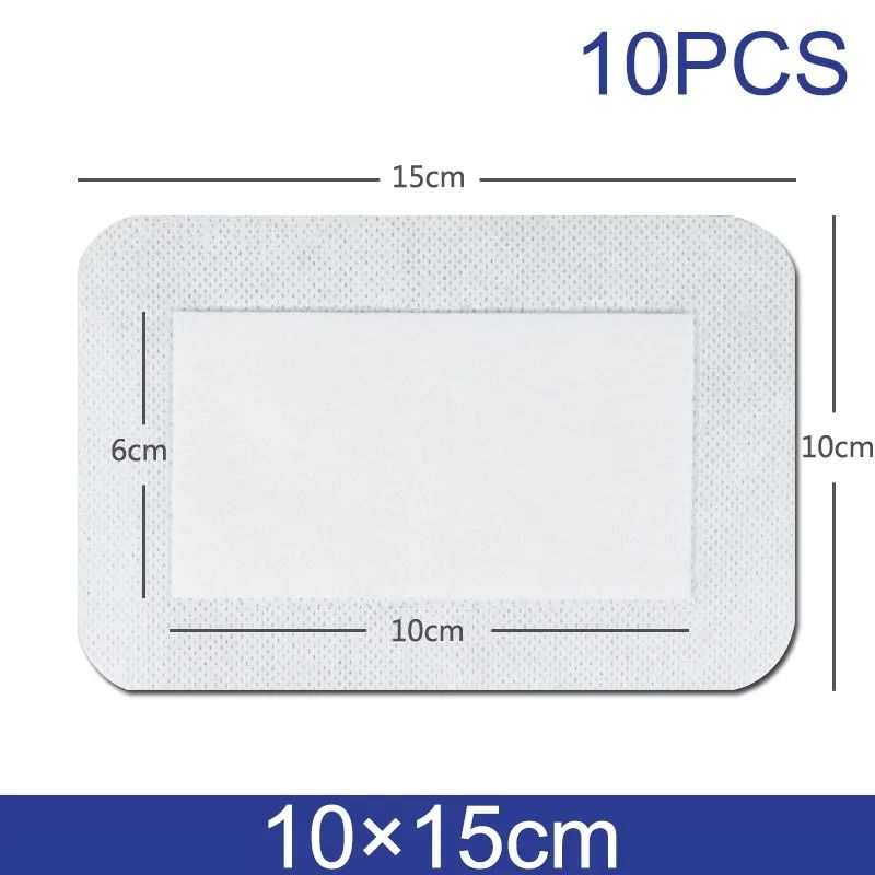 10pcs Sterile Waterproof Breathable Dressings HighAbsorption Adhesive Plasters 9