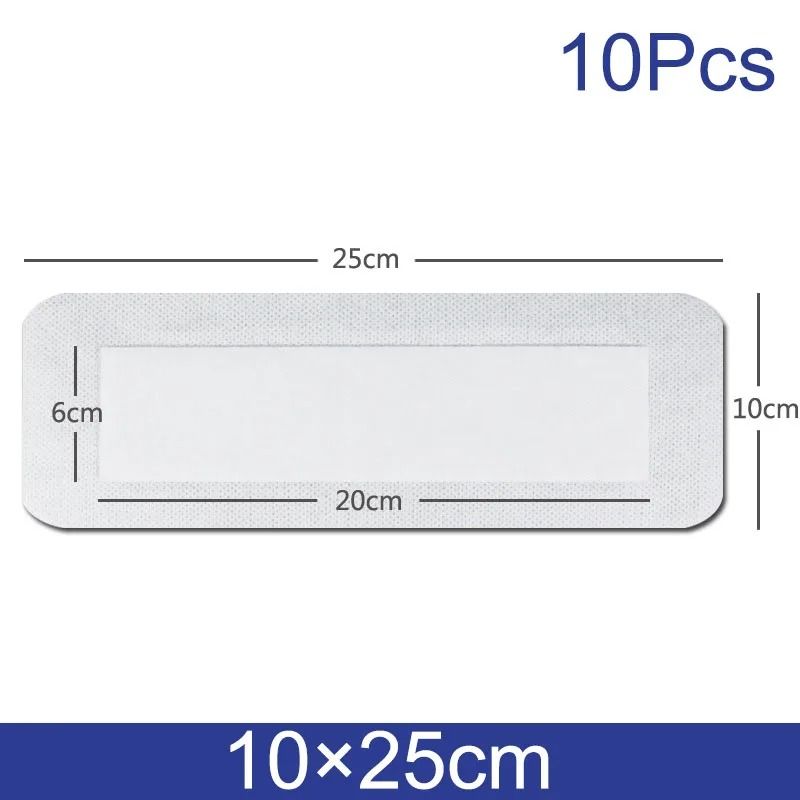 10pcs Sterile Waterproof Breathable Dressings HighAbsorption Adhesive Plasters 11