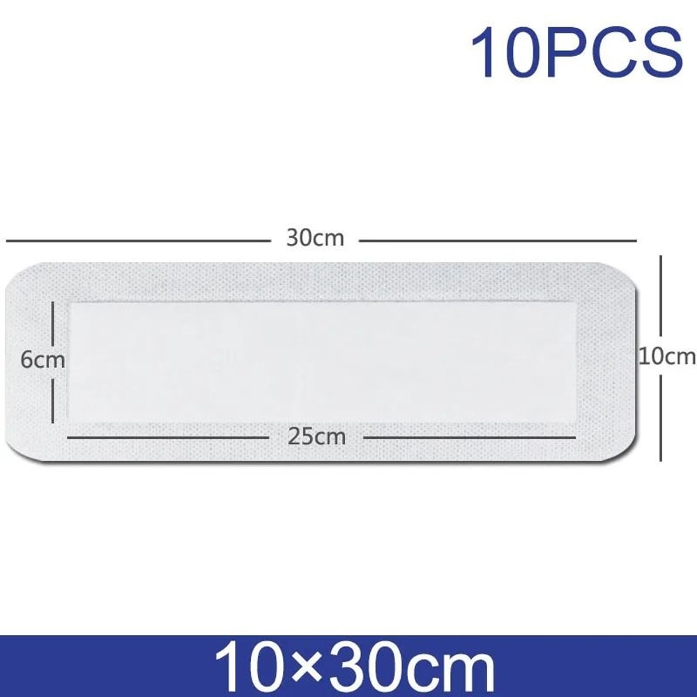 10pcs Sterile Waterproof Breathable Dressings HighAbsorption Adhesive Plasters 12