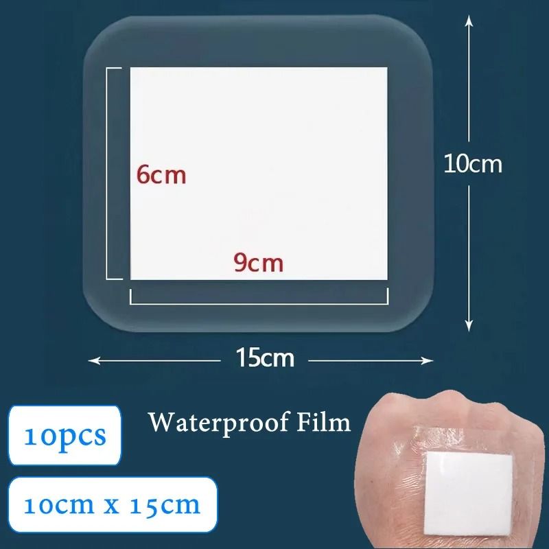 10pcs Sterile Waterproof Breathable Dressings HighAbsorption Adhesive Plasters 15