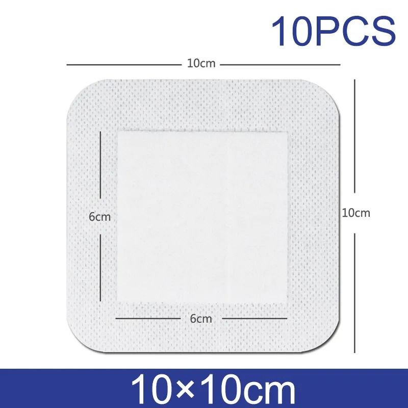 10pcs Sterile Waterproof Breathable Dressings HighAbsorption Adhesive Plasters 8