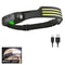 COB LED Induction Headlamp USB Rechargeable Sensor Flashlight 6