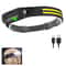 COB LED Induction Headlamp USB Rechargeable Sensor Flashlight 7