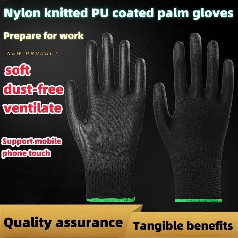 10 Pairs Durable Safety Gloves AntiSlip WearResistant Protective Gear 1