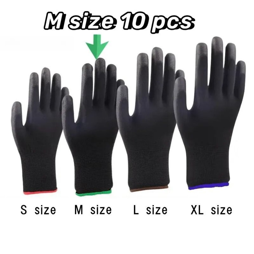 10 Pairs Durable Safety Gloves AntiSlip WearResistant Protective Gear 6
