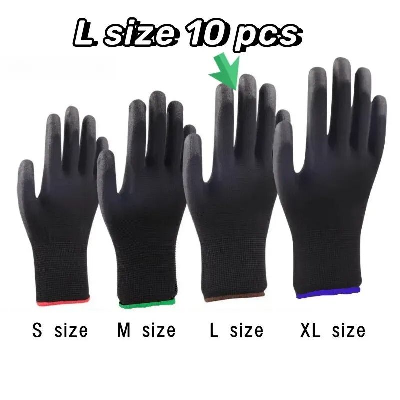 10 Pairs Durable Safety Gloves AntiSlip WearResistant Protective Gear 7