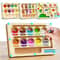Montessori Magnetic Color Number Sorting Maze Wooden Sensory Activity Board 0