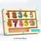 Montessori Magnetic Color Number Sorting Maze Wooden Sensory Activity Board 10