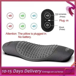 electric heated waist & lumbar massager – advanced vibration & heat relief pillow