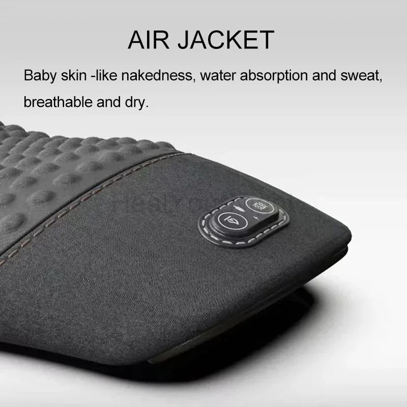 Electric Heated Waist Lumbar Massager Advanced Vibration Heat Relief Pillow 2