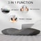 Electric Heated Waist Lumbar Massager Advanced Vibration Heat Relief Pillow 5