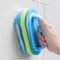 Kitchen Cleaning Brush With Ergonomic Handle HighDensity Scouring Pad 3