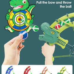 montessori slingshot sticky ball dartboard – 3-in-1 educational outdoor sport game