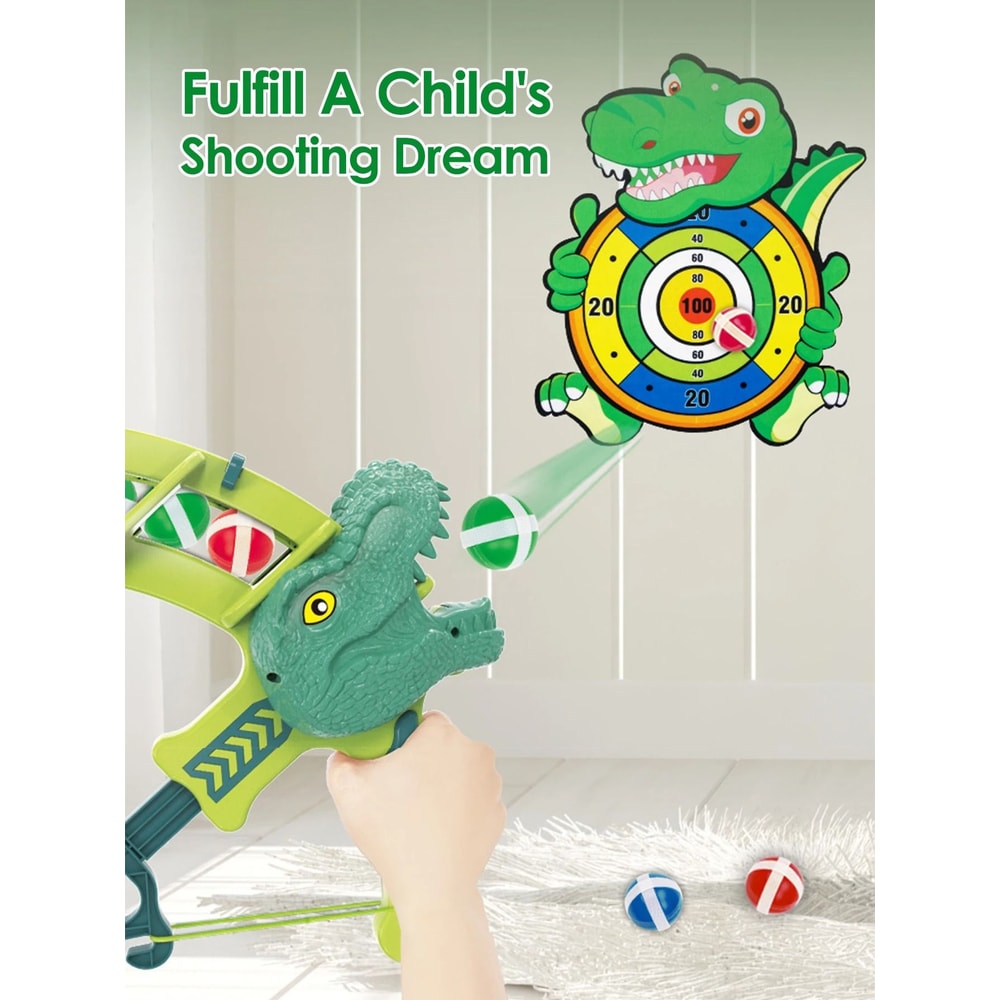 Montessori Slingshot Sticky Ball Dartboard 3in1 Educational Outdoor Sport Game 2