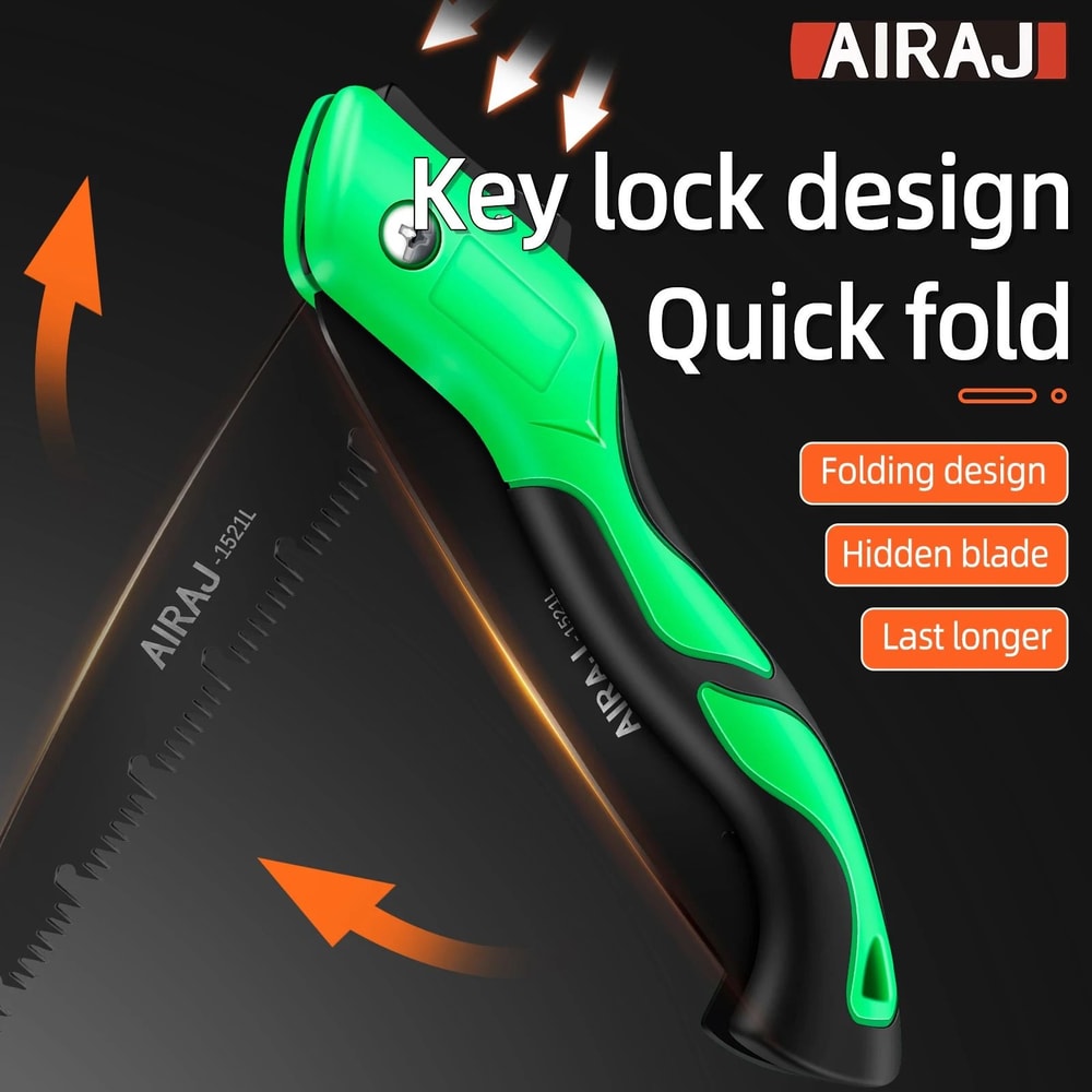 AIRAJ Extended Multifunction Folding Hand Saw Portable Woodworking Camping Tool 2
