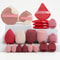 20Piece Pink Makeup Sponge Puff Set Professional Blending Setting Kit 15