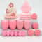 20Piece Pink Makeup Sponge Puff Set Professional Blending Setting Kit 17