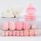 20Piece Pink Makeup Sponge Puff Set Professional Blending Setting Kit 21