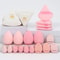 20Piece Pink Makeup Sponge Puff Set Professional Blending Setting Kit 21