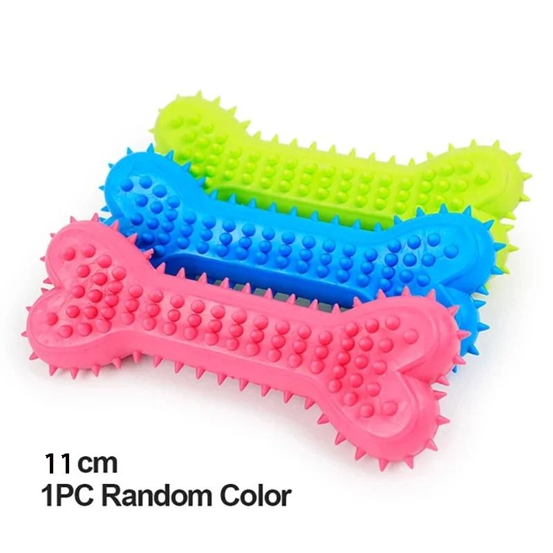 Durable Rubber Pet Chew Toy Teeth Cleaning Training Toy For Small Dogs 7