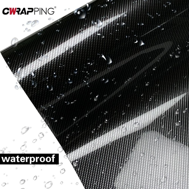 9D HighGloss Carbon Fiber Vinyl Film Premium Automotive Wrap 4