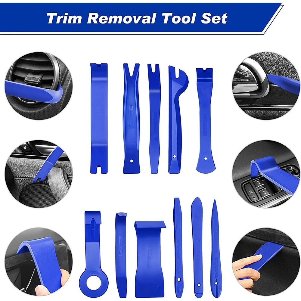 Professional Car Trim Removal Tool Set Interior Disassembly Fastener Kit 1