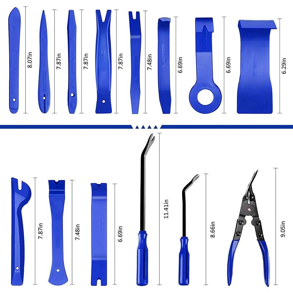 Professional Car Trim Removal Tool Set Interior Disassembly Fastener Kit 2