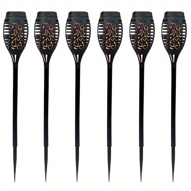 12LED Solar Flickering Flame Torch Lights Waterproof Outdoor Garden Decor 8