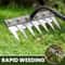 Carbon Steel Garden Hand Rake HeavyDuty Agricultural Weeding Scarifying Tool 0