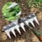 Carbon Steel Garden Hand Rake HeavyDuty Agricultural Weeding Scarifying Tool 2