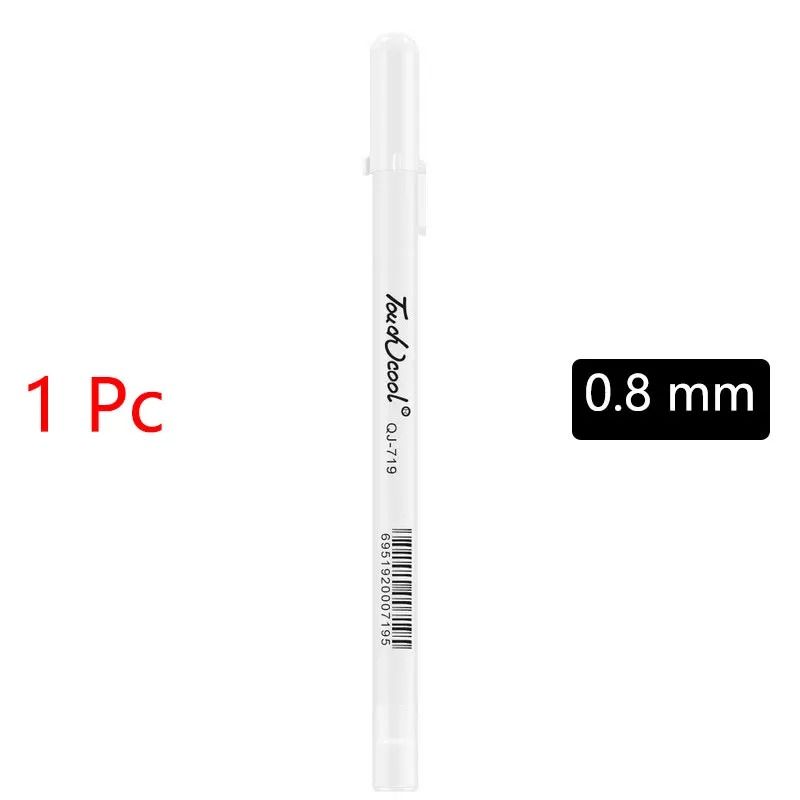 Professional White Marker Pen Set Waterproof Oily Graffiti Sketching Tools 12