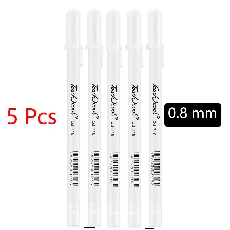 Professional White Marker Pen Set Waterproof Oily Graffiti Sketching Tools 14