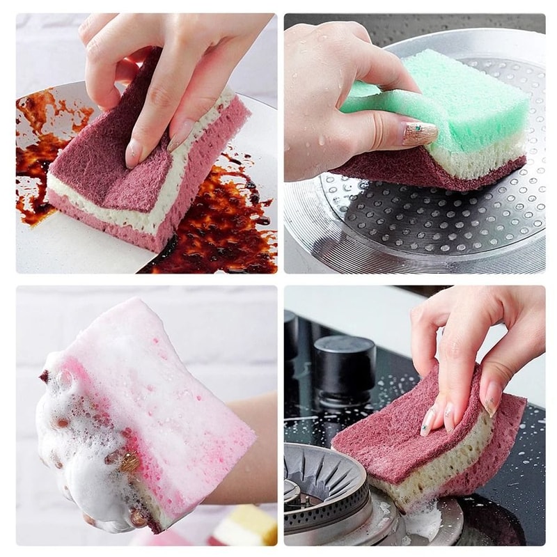 HighDensity Multipurpose Sponge Cleaning Cloth Premium Kitchen Catering Supply 3