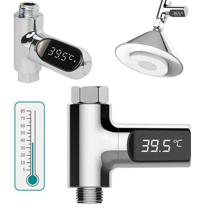 LED Display Household Water Shower Thermometer RealTime Temperature Monitoring 5