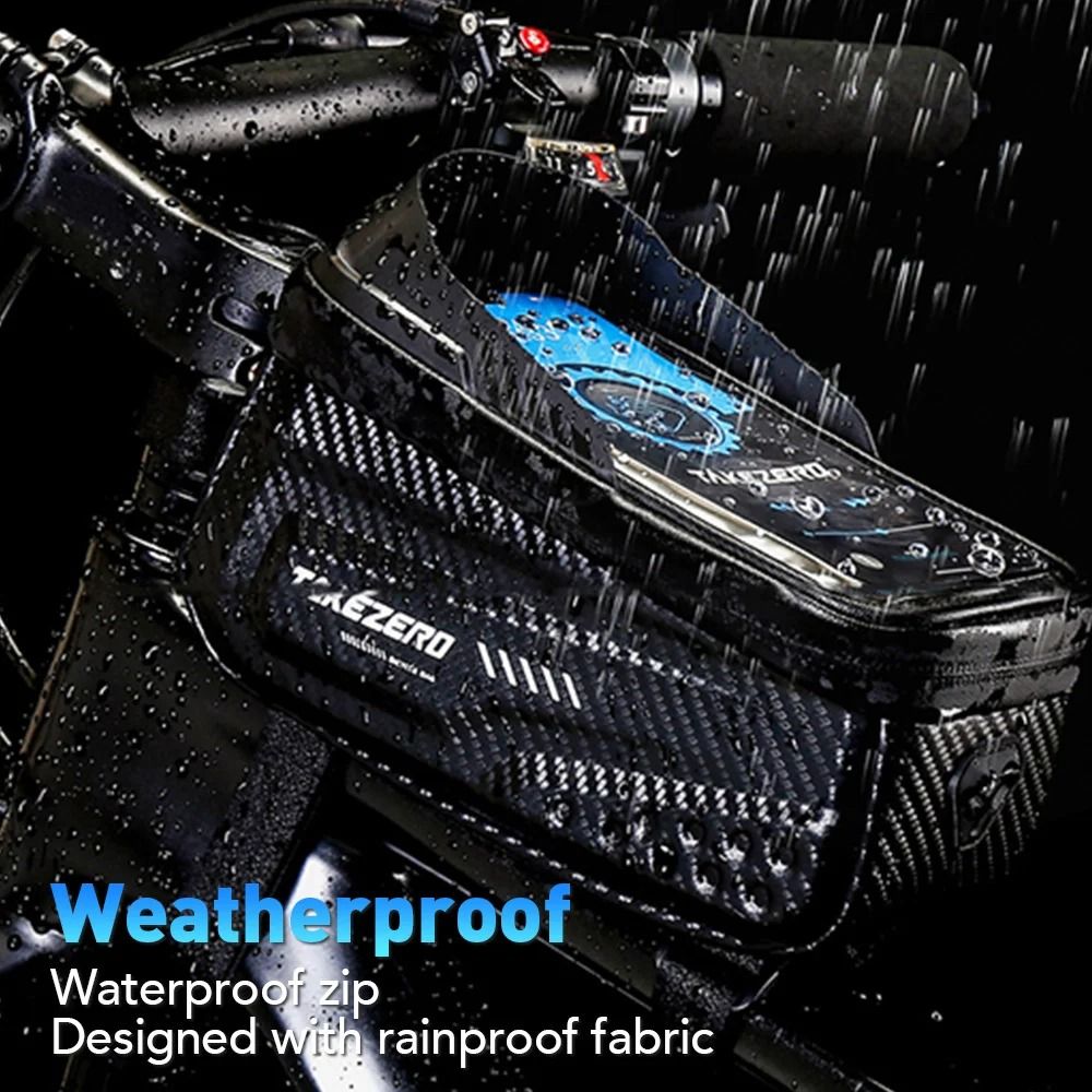 NEWBOLER Waterproof Bicycle Top Tube Bag Touch Screen Phone Case 1