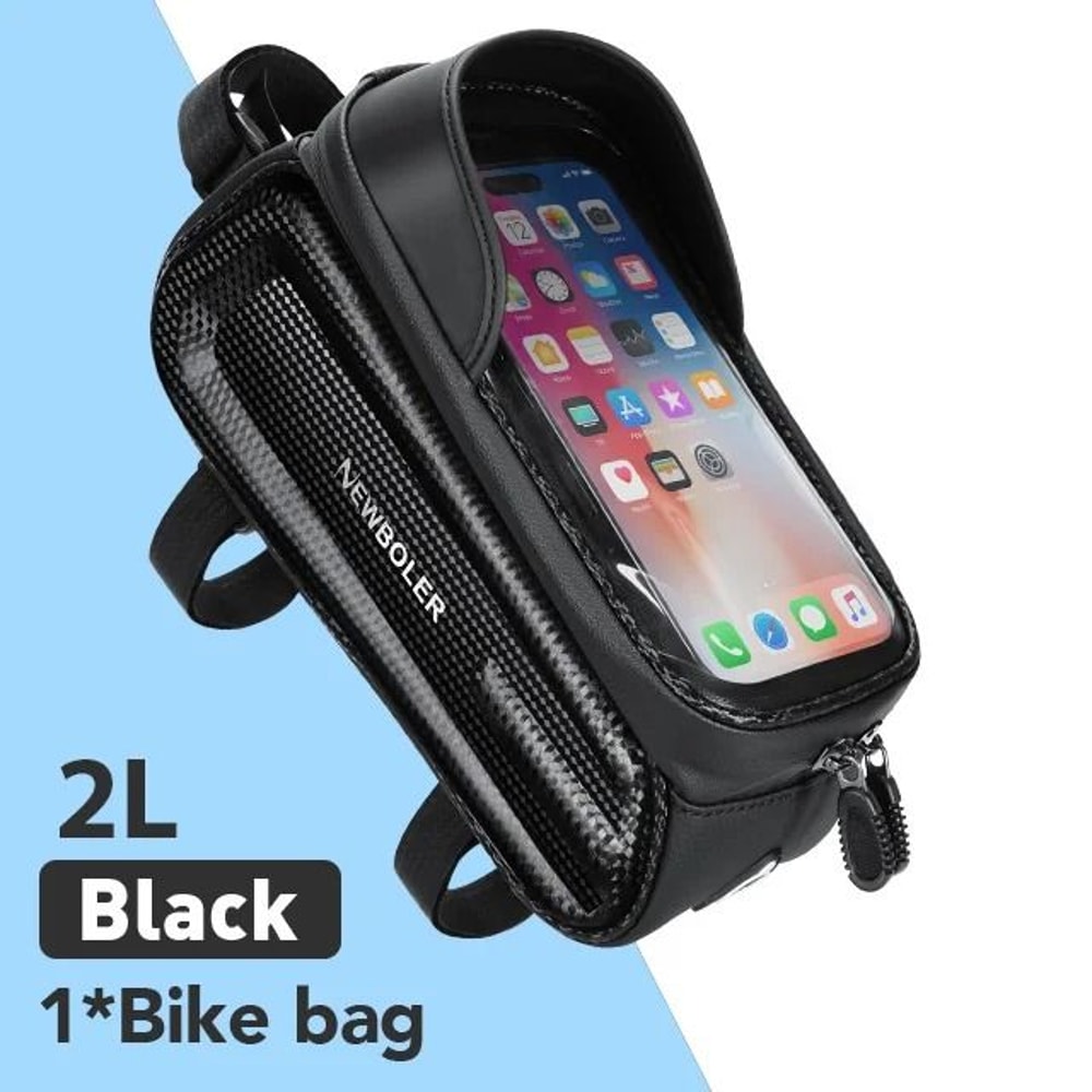 NEWBOLER Waterproof Bicycle Top Tube Bag Touch Screen Phone Case 8